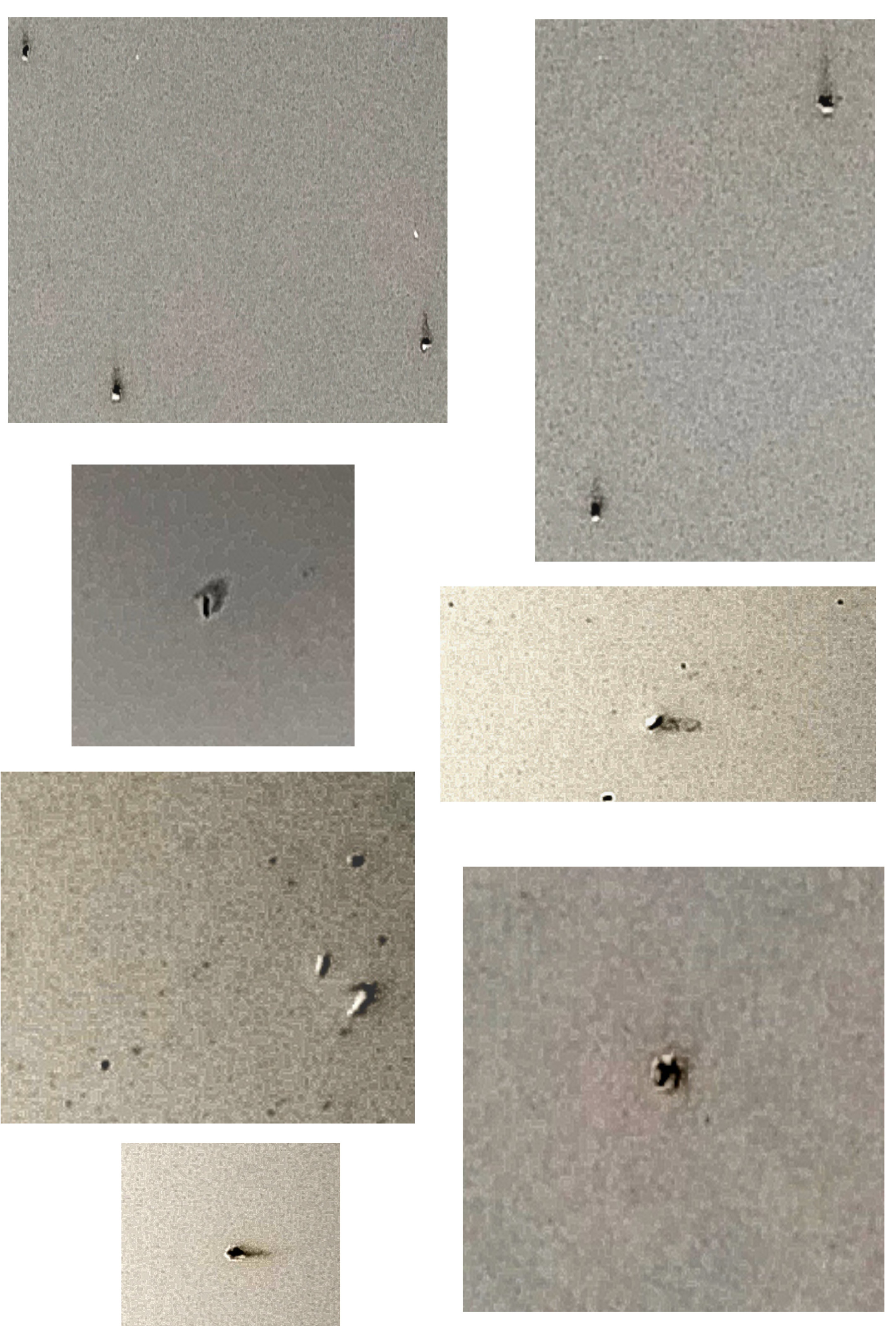 Peinture soulevée en macro