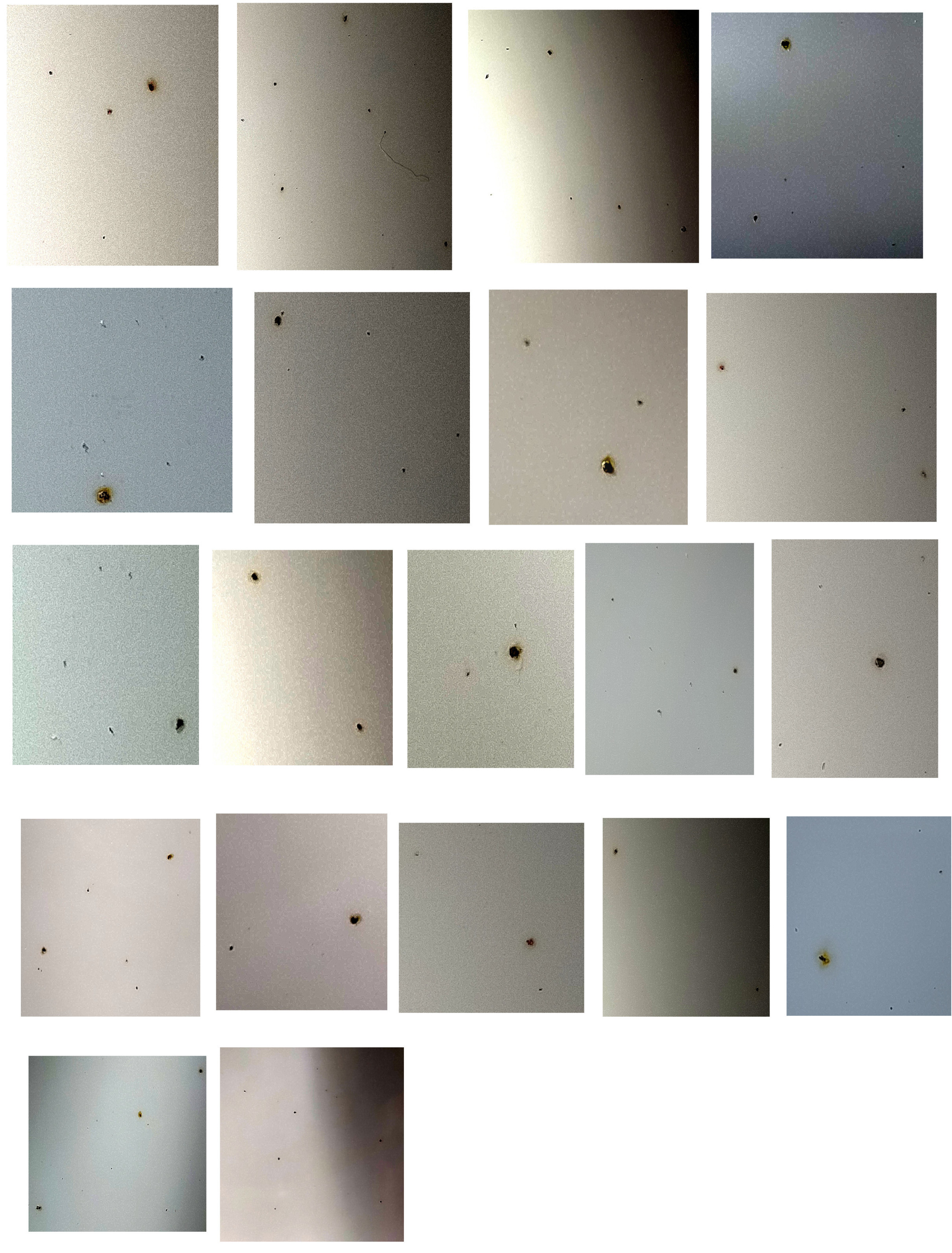 Défauts sur le pavillon