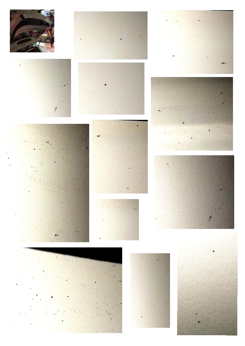 Défauts sur le hayon intérieur